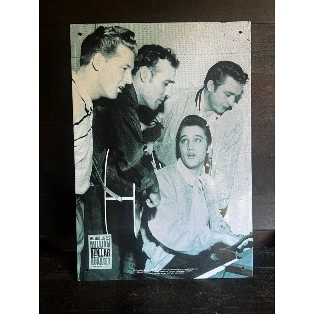 Million Dollar Quartet Retro Tin Sign by Cimily